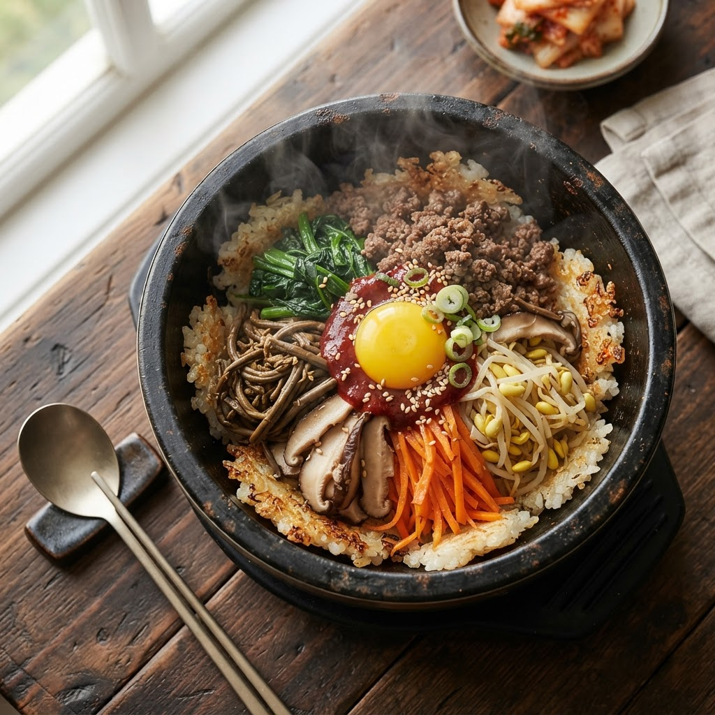 Dolsot Bibimbap (Hot Stone Bowl)