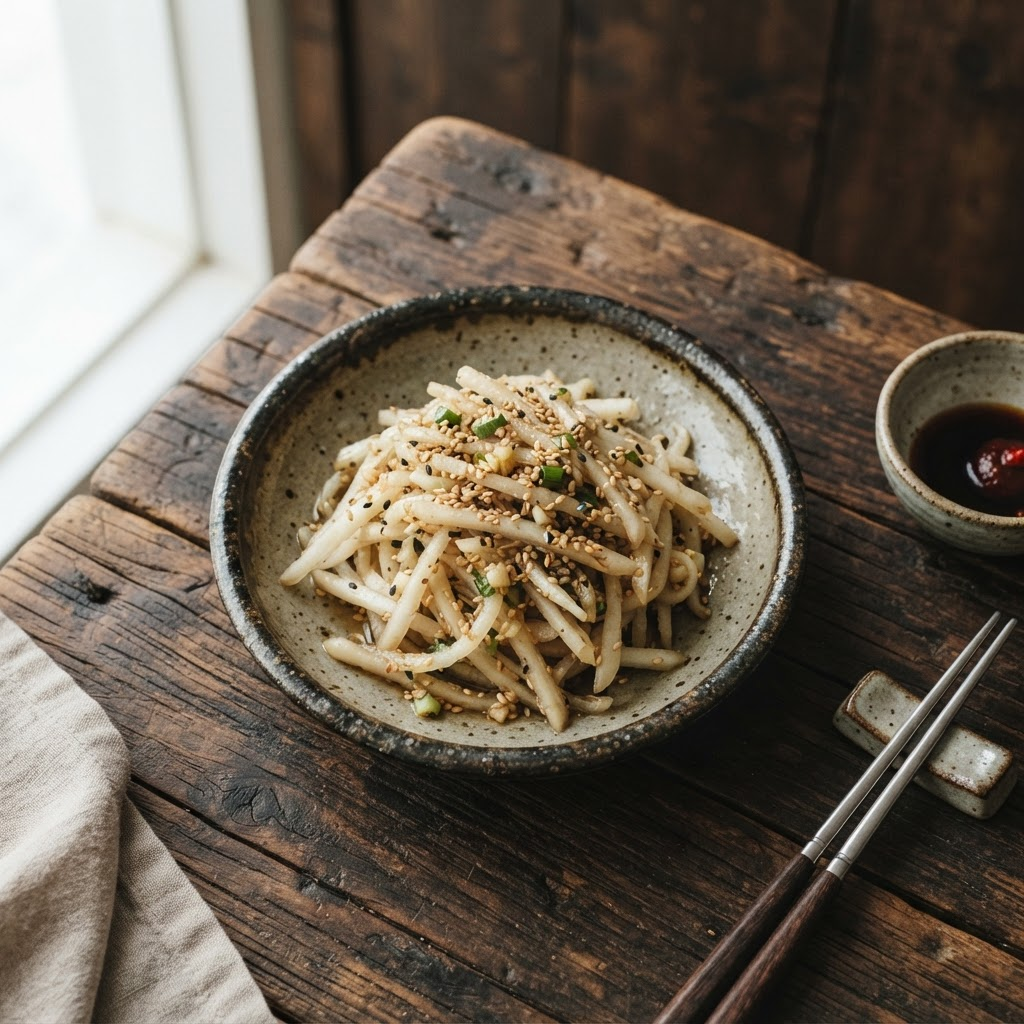 Doraji-namul (Seasoned Bellflower Root)