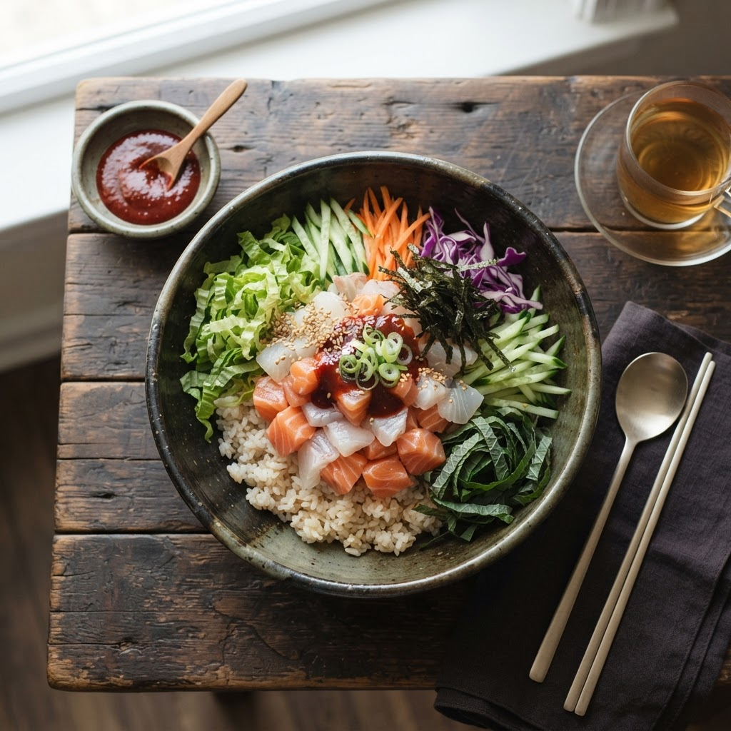 Hoe Deopbap (Raw Fish Rice Bowl)