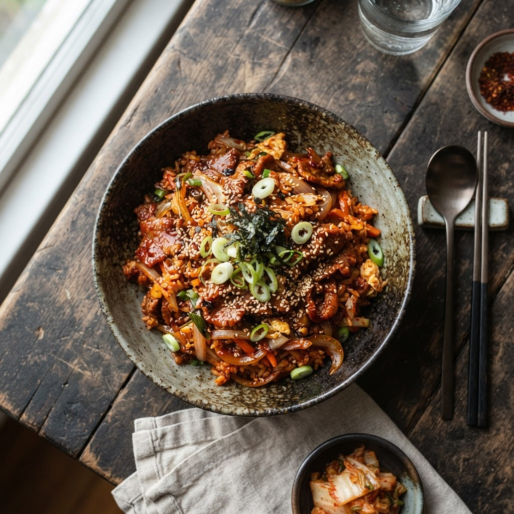 Jeyuk Fried Rice (Spicy Pork)