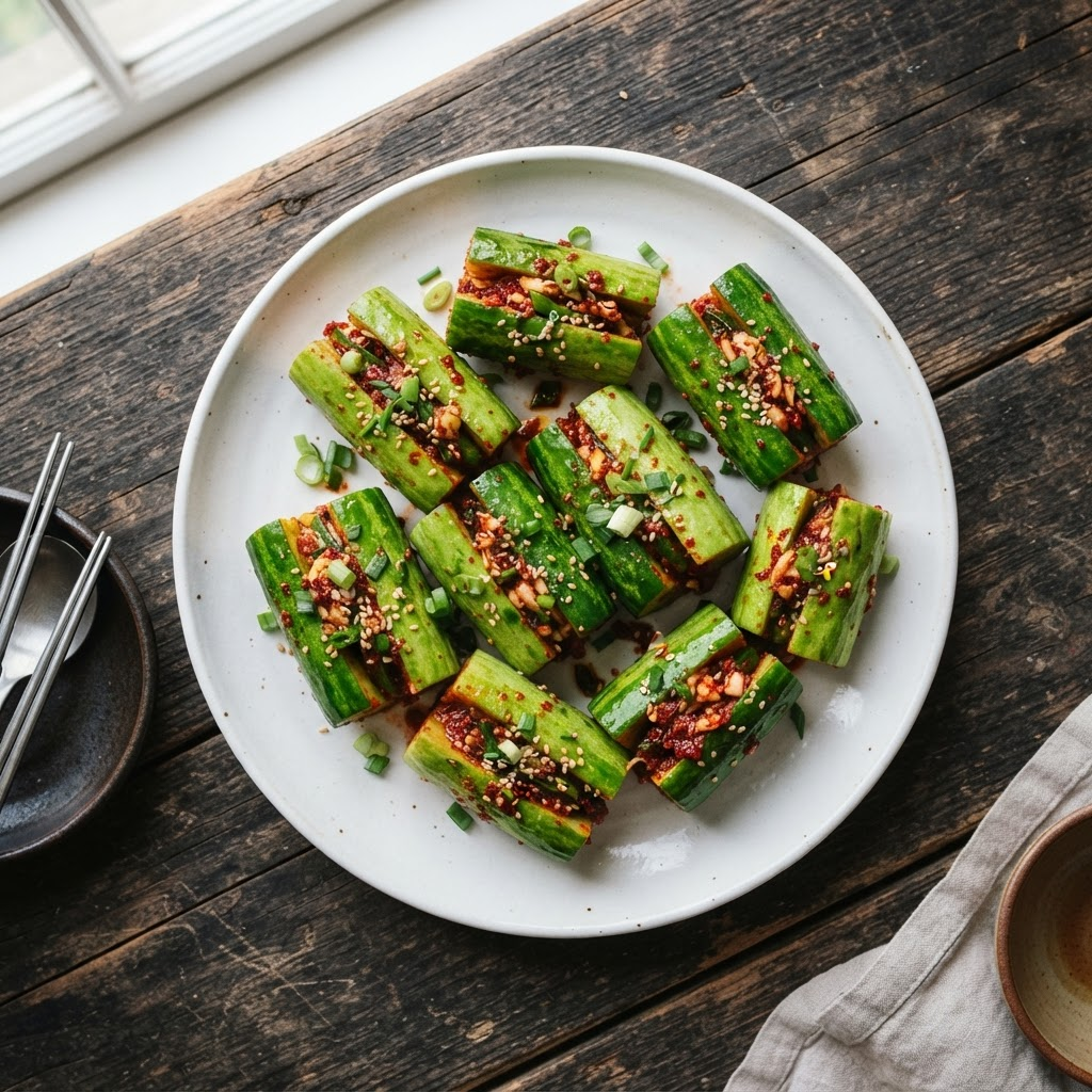 Oi-sobagi (Stuffed Cucumber Kimchi)