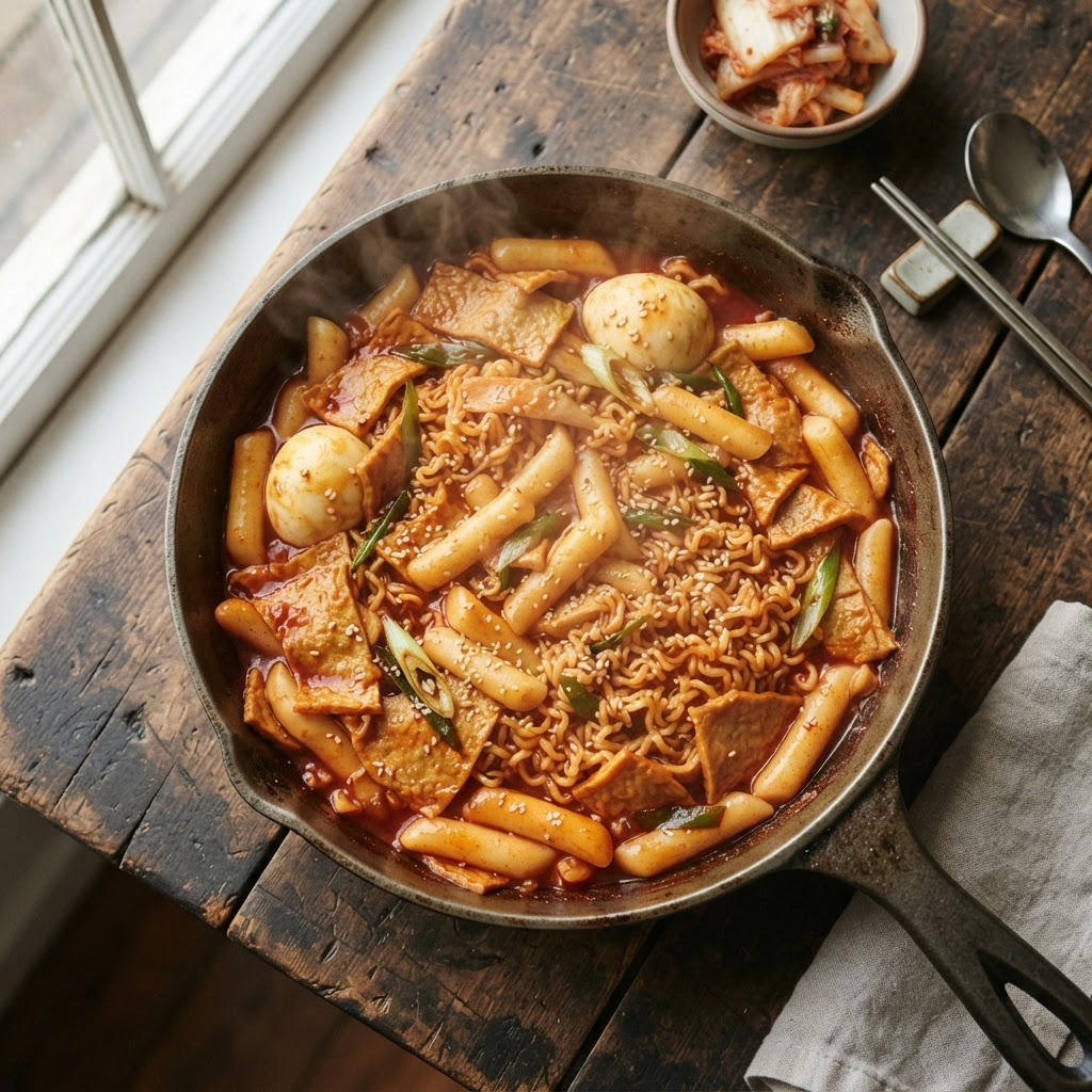 Rabokki (Ramyeon Tteokbokki)