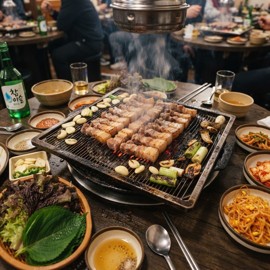 Samgyeopsal (Grilled Pork Belly)