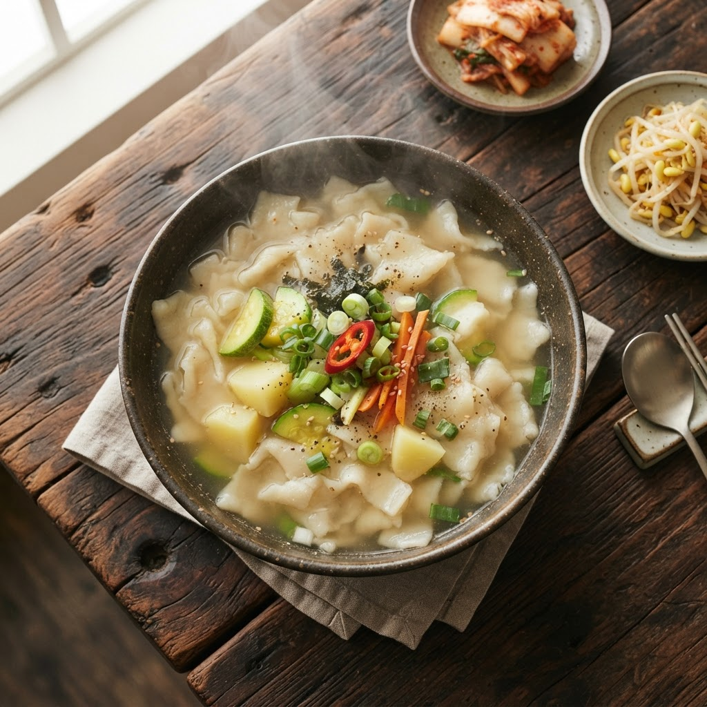Sujebi (Hand-torn Dough Soup)