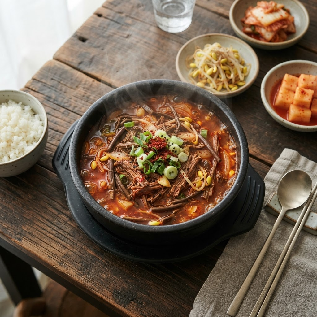 Yukgaejang (Spicy Beef Soup)